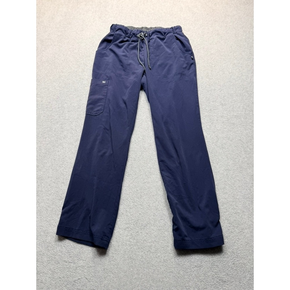 Koi Next Gen Good Vibe Navy Blue Scrub Pants Petite Small Drawstring Cargo